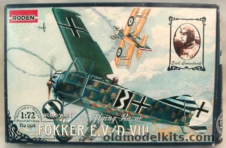 Roden 1/72 Fokker E-V / D-VIII, RO004 plastic model kit